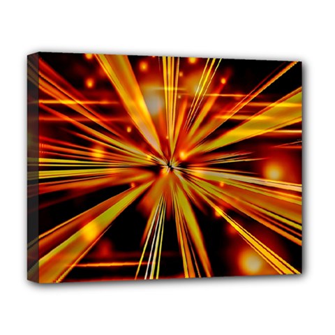 Zoom Effect Explosion Fire Sparks Deluxe Canvas 20  X 16  (stretched)