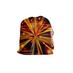 Zoom Effect Explosion Fire Sparks Drawstring Pouch (medium)