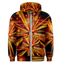 Zoom Effect Explosion Fire Sparks Men s Zipper Hoodie