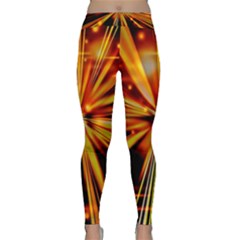 Zoom Effect Explosion Fire Sparks Classic Yoga Leggings