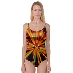 Zoom Effect Explosion Fire Sparks Camisole Leotard 