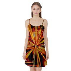 Zoom Effect Explosion Fire Sparks Satin Night Slip