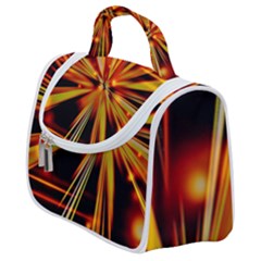 Zoom Effect Explosion Fire Sparks Satchel Handbag by HermanTelo