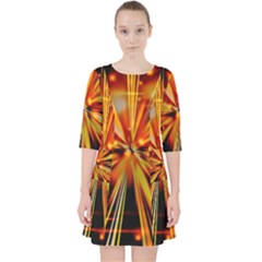 Zoom Effect Explosion Fire Sparks Pocket Dress