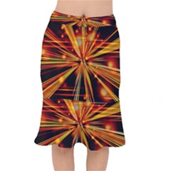 Zoom Effect Explosion Fire Sparks Mermaid Skirt by HermanTelo