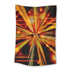 Zoom Effect Explosion Fire Sparks Small Tapestry