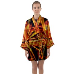 Zoom Effect Explosion Fire Sparks Long Sleeve Kimono Robe