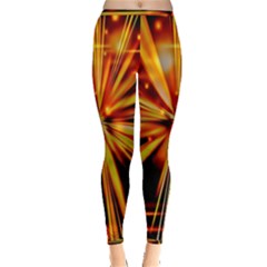 Zoom Effect Explosion Fire Sparks Inside Out Leggings