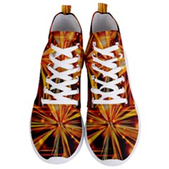 Zoom Effect Explosion Fire Sparks Men s Lightweight High Top Sneakers