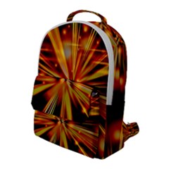 Zoom Effect Explosion Fire Sparks Flap Pocket Backpack (large)