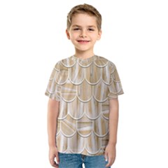 Texture Background Brown Beige Kids  Sport Mesh Tee