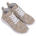 Texture Background Brown Beige Women s Lightweight High Top Sneakers View3