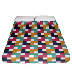 Abstract Geometric Fitted Sheet (california King Size) by HermanTelo