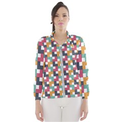 Abstract Geometric Women s Windbreaker by HermanTelo