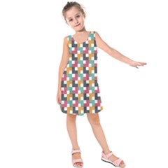 Abstract Geometric Kids  Sleeveless Dress