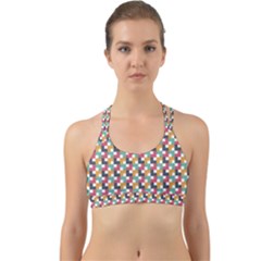 Abstract Geometric Back Web Sports Bra