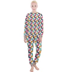 Abstract Geometric Women s Lounge Set