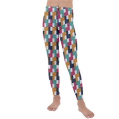 Abstract Geometric Kids  Lightweight Velour Leggings