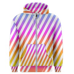 Abstract Lines Mockup Oblique Men s Zipper Hoodie