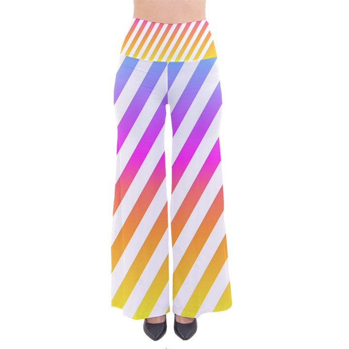 Abstract Lines Mockup Oblique So Vintage Palazzo Pants