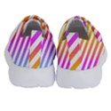 Abstract Lines Mockup Oblique Kids  Velcro No Lace Shoes View4