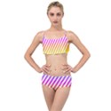 Abstract Lines Mockup Oblique Layered Top Bikini Set View1