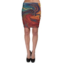 Abstract Art Pattern Bodycon Skirt