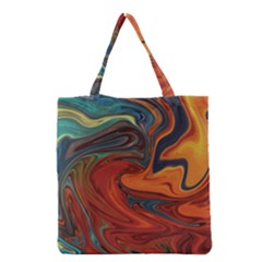 Abstract Art Pattern Grocery Tote Bag