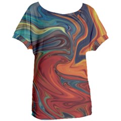 Abstract Art Pattern Women s Oversized Tee