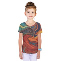 Abstract Art Pattern Kids  One Piece Tee