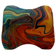 Abstract Art Pattern Velour Head Support Cushion