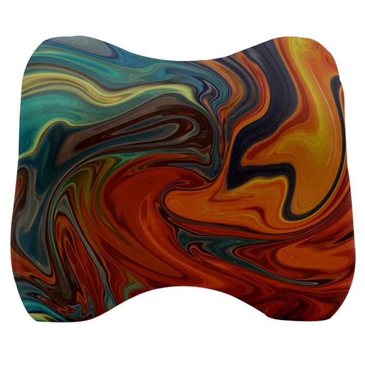 Abstract Art Pattern Velour Head Support Cushion