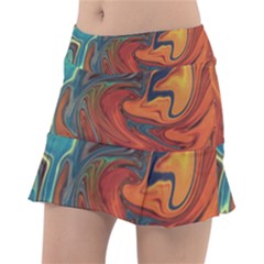 Abstract Art Pattern Tennis Skirt