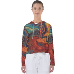 Abstract Art Pattern Women s Slouchy Sweat by HermanTelo