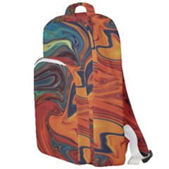 Abstract Art Pattern Double Compartment Backpack