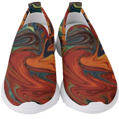 Abstract Art Pattern Kids  Slip On Sneakers