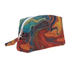 Abstract Art Pattern Wristlet Pouch Bag (medium)