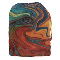 Abstract Art Pattern Drawstring Pouch (xxxl) by HermanTelo