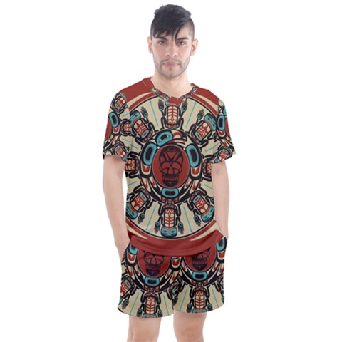 Grateful Dead Pacific Northwest Cover Men s Mesh Tee And Shorts Set by Sapixe