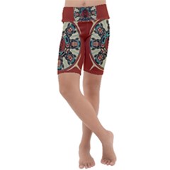 Grateful Dead Pacific Northwest Cover Kids  Lightweight Velour Cropped Yoga Leggings by Sapixe