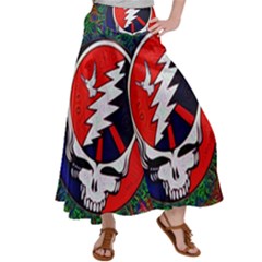 Grateful Dead Satin Palazzo Pants by Sapixe