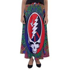 Grateful Dead Flared Maxi Skirt by Sapixe