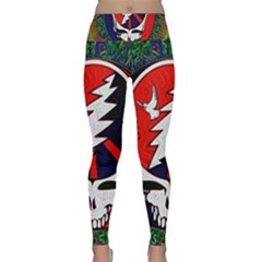 Grateful Dead Lightweight Velour Classic Yoga Leggings by Sapixe