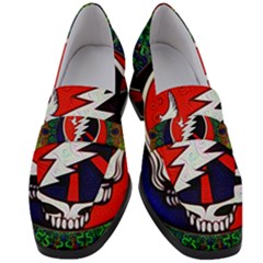 Grateful Dead Women s Chunky Heel Loafers by Sapixe