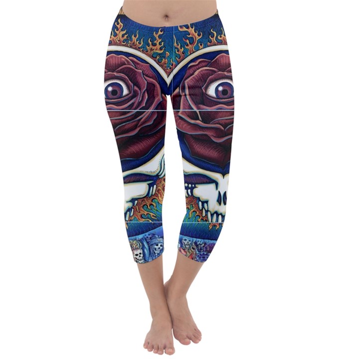 Grateful Dead Ahead Of Their Time Capri Winter Leggings 