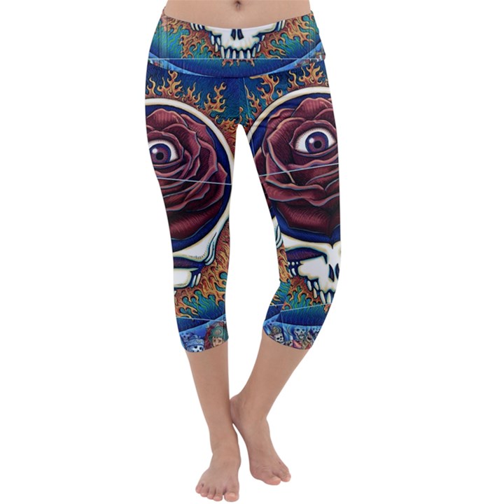 Grateful Dead Ahead Of Their Time Capri Yoga Leggings