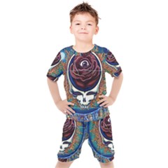 Grateful Dead Ahead Of Their Time Kids  Tee And Shorts Set by Sapixe