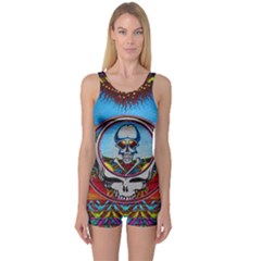 Grateful Dead Wallpapers One Piece Boyleg Swimsuit by Sapixe