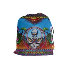 Grateful Dead Wallpapers Drawstring Pouch (large) by Sapixe