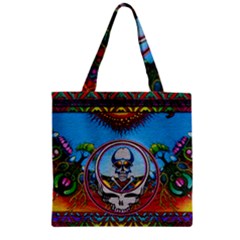 Grateful Dead Wallpapers Zipper Grocery Tote Bag by Sapixe